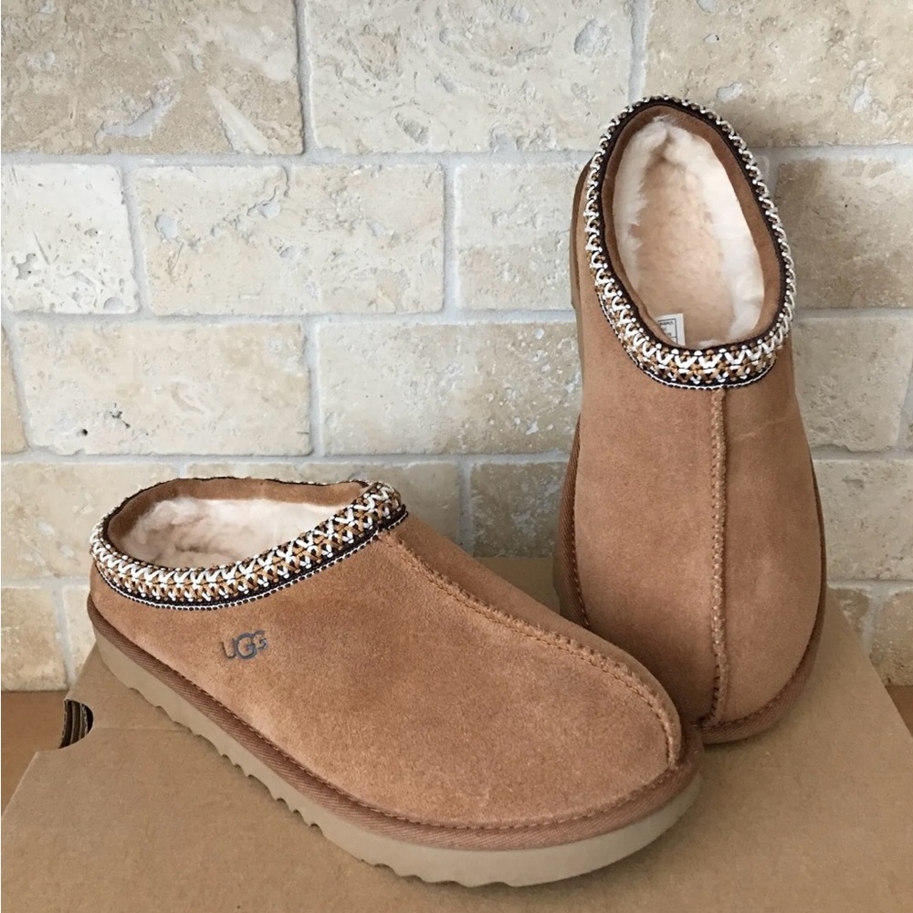 Ugg Tasman Slippers Chestnut Brown Youth 6~Women’s 8